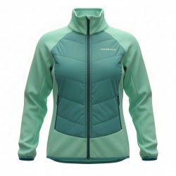 Trangoworld Chaqueta Híbrida Amonde Verde Mujer