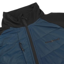Trangoworld Chaqueta Híbrida Aumes Azul Negro Hombre