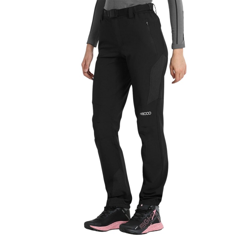+8000 Pantalón Trekking Lalla Negro Mujer