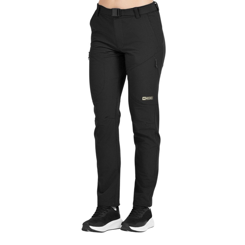+8000 Pantalón Trekking Liska Negro Mujer