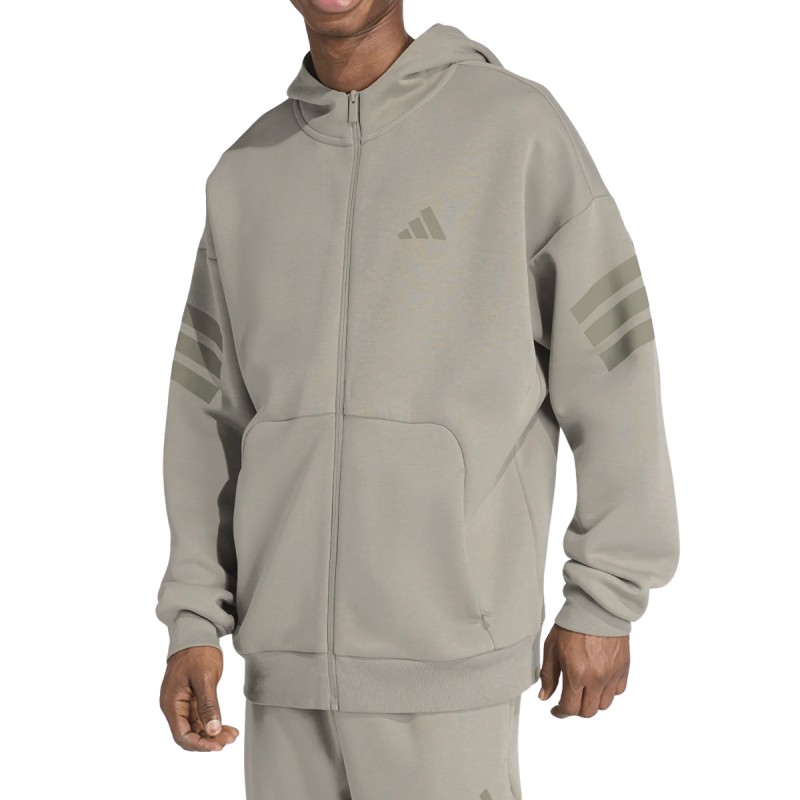 ADIDAS Sudadera M FI 3S FZ Silpeb Verde Hombre