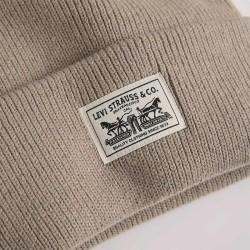 Levis Gorro Backpatch Fungi Neutral Beige Unisex