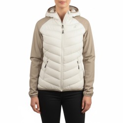 Joluvi Chaqueta Híbrida Corno Beige Crudo Mujer