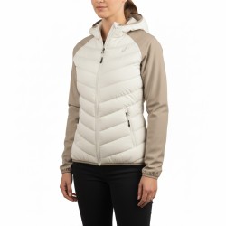 Joluvi Chaqueta Híbrida Corno Beige Crudo Mujer