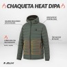 Joluvi Chaqueta Calefactable Reversible Heat Dipa Verde Bosque Gris Fosil Hombre