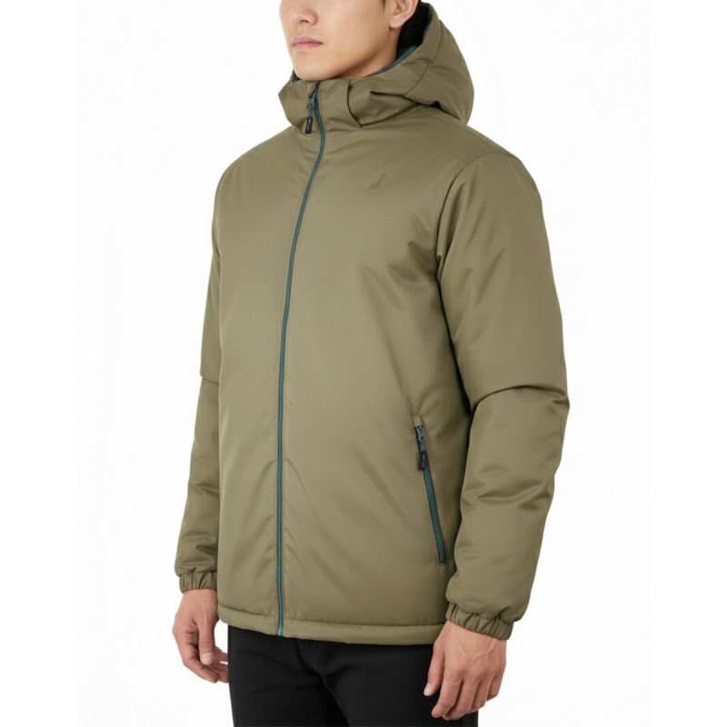 Joluvi Chaqueta Calefactable Reversible Heat Dipa Verde Bosque Gris Fosil Hombre