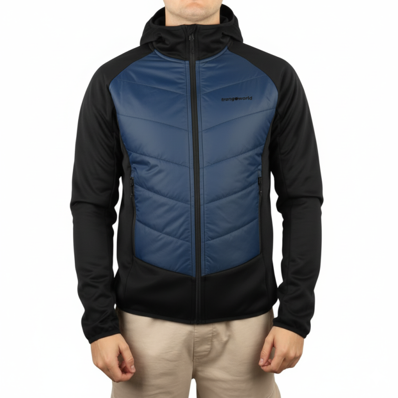 Trangoworld Chaqueta Híbrida Loupian Azul Negro Hombre