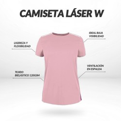 Joluvi Camiseta Laser W Rosa Mujer