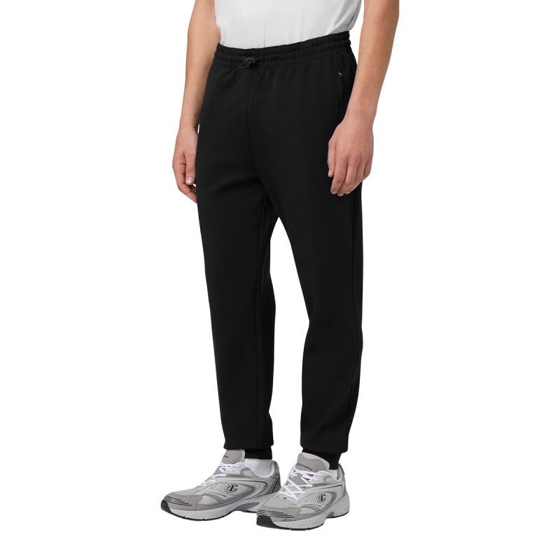 Champion Pantalón Chándal Stretch Con Puños C-Tech Negro Hombre