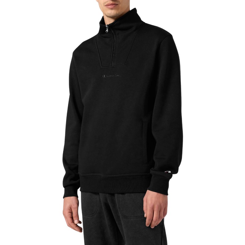 Champion Sudadera Media Cremallera Icons Negro Hombre
