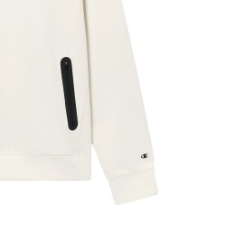 Champion Sudadera Stretch De Algodón C-Tech Blanco Roto Crema Hombre