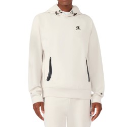 Champion Sudadera Stretch De Algodón C-Tech Blanco Roto Crema Hombre