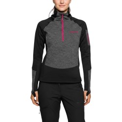 Trangoworld Forro Polar Brenta Negro Gris Caviar Ebony Mujer