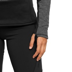 Trangoworld Forro Polar Brenta Negro Gris Caviar Ebony Mujer