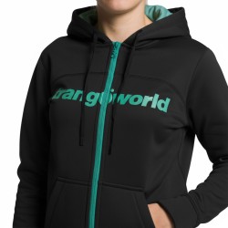 Trangoworld Chaqueta Liena Negro Mujer