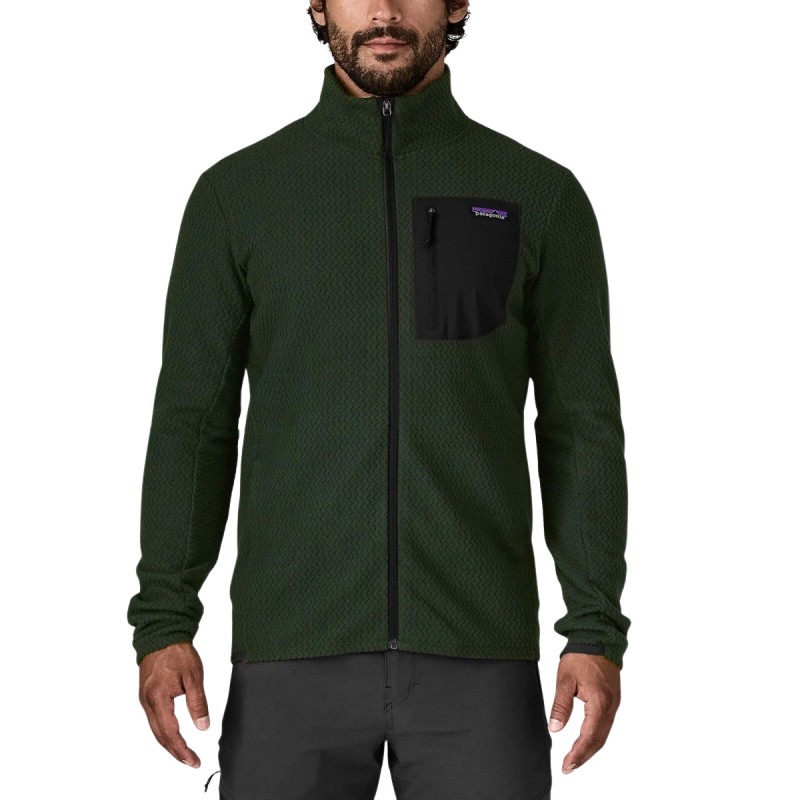 Patagonia Forro Polar M's R1 Air Verde Old Growth Green Hombre