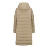 Campagnolo Chaqueta Fibras Impermeable Long Padded Down Jacket With Hood Marrón Cookie Mujer
