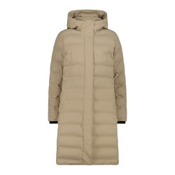 Campagnolo Chaqueta Fibras Impermeable Long Padded Down Jacket With Hood Marrón Cookie Mujer