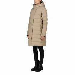 Campagnolo Chaqueta Fibras Impermeable Long Padded Down Jacket With Hood Marrón Cookie Mujer