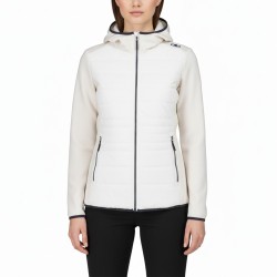 Campagnolo Chaqueta Fibras Híbrida Knit Tech Fleece Hybrid Jacket Blanco Plaster Mujer