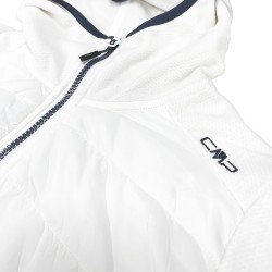 Campagnolo Chaqueta Fibras Híbrida Knit Tech Fleece Hybrid Jacket Blanco Plaster Mujer