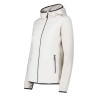 Campagnolo Chaqueta Fibras Híbrida Knit Tech Fleece Hybrid Jacket Blanco Plaster Mujer