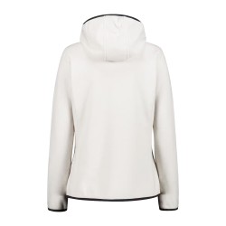 Campagnolo Chaqueta Fibras Híbrida Knit Tech Fleece Hybrid Jacket Blanco Plaster Mujer