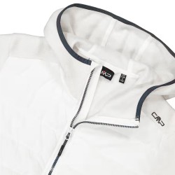 Campagnolo Chaqueta Fibras Híbrida Knit Tech Fleece Hybrid Jacket Blanco Plaster Mujer