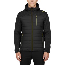 Campagnolo Chaqueta Fibras Híbrida Knit Tech Negro Anthracite Melange Hombre