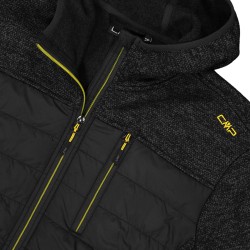 Campagnolo Chaqueta Fibras Híbrida Knit Tech Negro Anthracite Melange Hombre