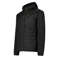 Campagnolo Chaqueta Fibras Híbrida Knit Tech Negro Anthracite Melange Hombre