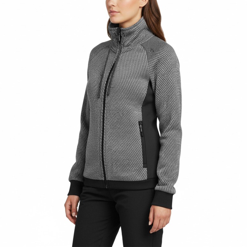 Campagnolo Chaqueta De Punto Polar Knit Tech Fleece Jacket Gris Azul Anthracite Mujer