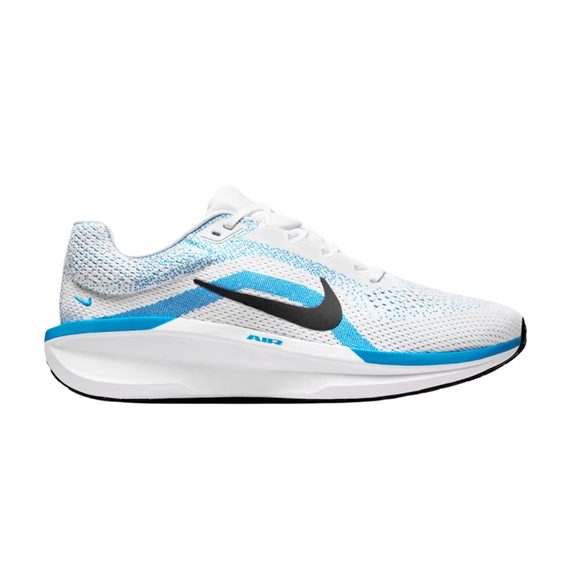 Nike Zapatilla Winflo 11 White Black Blue Hero Blanco Azul Hombre