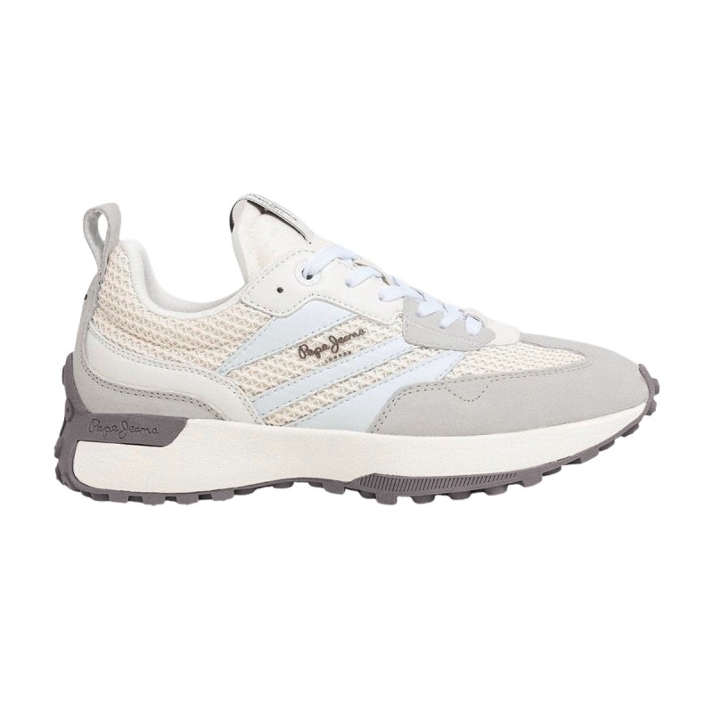Pepe Jeans Zapatillas Lucky Knit Mousse White Blanco Crema Mujer