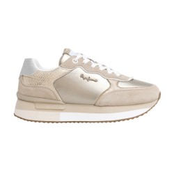 Pepe Jeans Zapatillas Rusper Shine Sand Beige Dorado Mujer