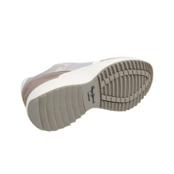 Pepe Jeans Zapatilla Kimi Glam Marrón Stone Beige Plateado Beige Mujer
