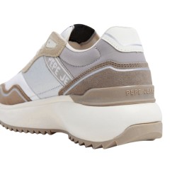 Pepe Jeans Zapatilla Kimi Glam Marrón Stone Beige Plateado Beige Mujer