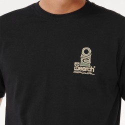 Rip Curl Camiseta Vaporcool Search Stack Black Negro Hombre