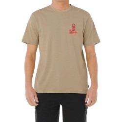 Rip Curl Camiseta Vaporcool Search Stack Khaki Rock Kaki Hombre