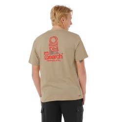 Rip Curl Camiseta Vaporcool Search Stack Khaki Rock Kaki Hombre