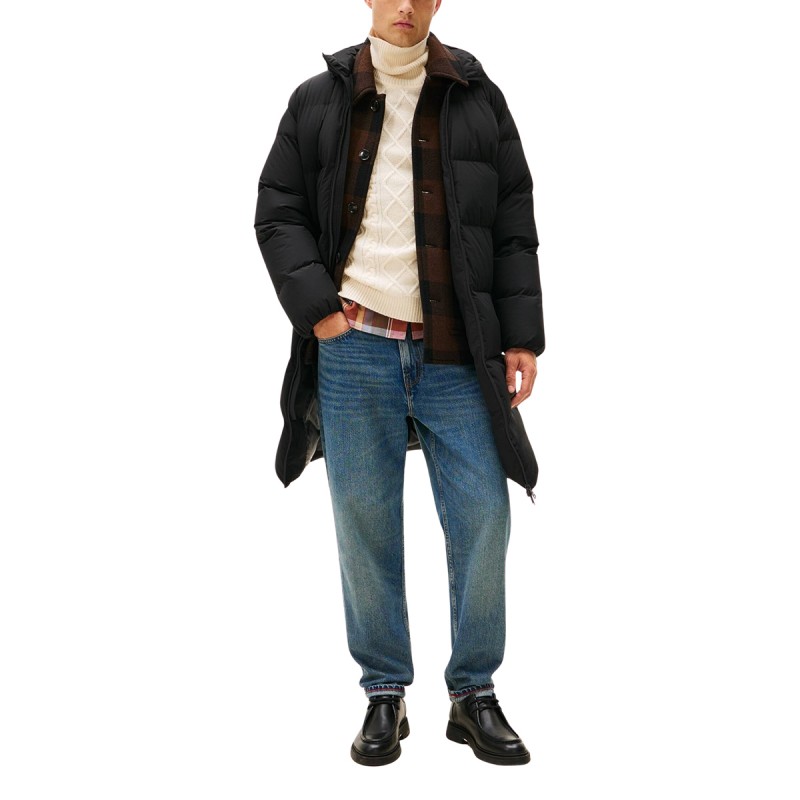 Tommy Hilfiger Abrigo Plumas Parka Down Black Negro Hombre