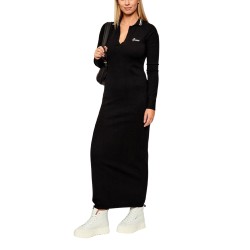 Guess Vestido Lavinia Dress Swtr Black Negro Mujer