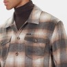 Guess Camisa Ls Check Overshirt Brown Marrón Hombre