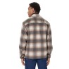 Guess Camisa Ls Check Overshirt Brown Marrón Hombre