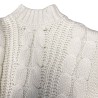 Guess Jersey Ls Mock Neck Nathali White Blanco Mujer
