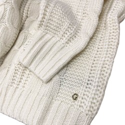 Guess Jersey Ls Mock Neck Nathali White Blanco Mujer