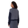 Guess Jersey Ls Mn Aubrey 4g Swtr Navy Blue Azul Marino Mujer