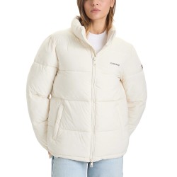 Guess Chaqueta Fibras Gj Reg Lenght Puffer Cream Crema Mujer