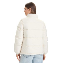 Guess Chaqueta Fibras Gj Reg Lenght Puffer Cream Crema Mujer