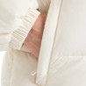 Guess Chaqueta Fibras Gj Reg Lenght Puffer Cream Crema Mujer